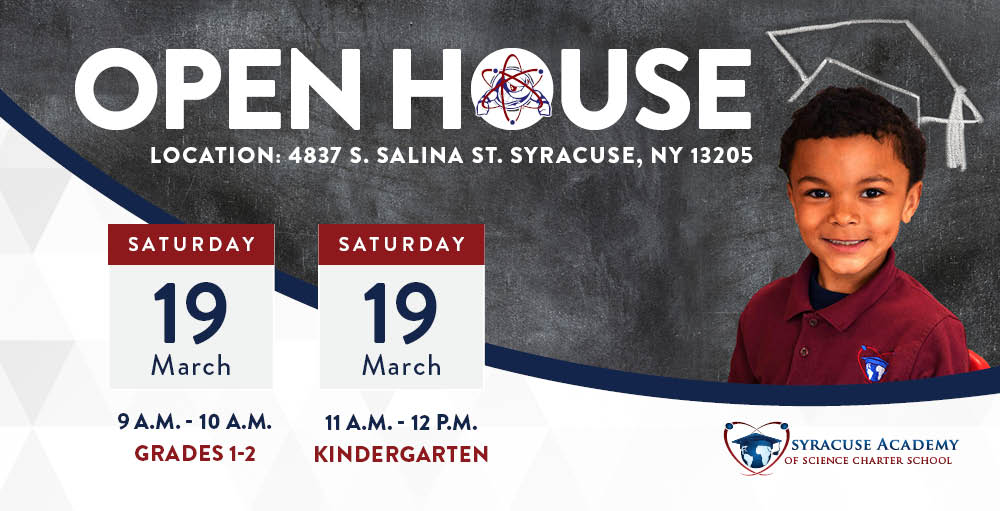 Syracuse Academy of Science elementary school’s final open house will be Saturday, March 19th for prospective families to discover what it means to be an Atom.