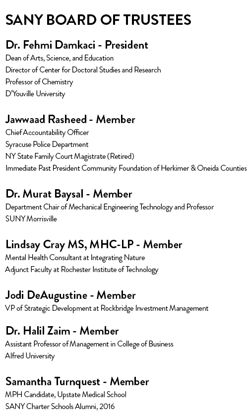Science Academies of New York | SANY Board of Trustees Members
