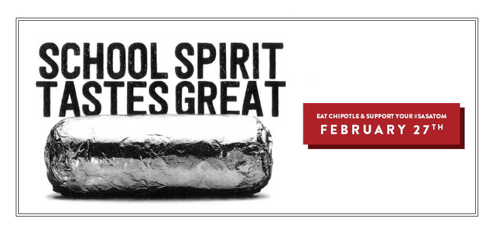Syracuse Academy of Science high school’s national honor society invites you to join them for a fundraiser at Chipotle Mexican Grill (3496 Erie BLVD. East) on Saturday, February 27th from 5:00 PM to 9:00 PM.