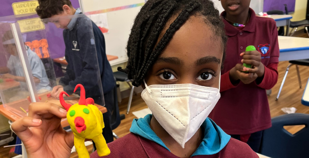 Syracuse Academy of Science elementary schools follow a genetic code to determine and create clay creatures with specific traits and characteristics.
