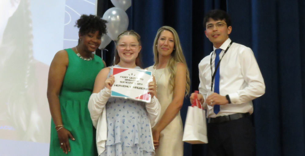 Syracuse Academy of Science middle school’s 7th-grade students celebrate all they have accomplished this academic year at their Moving Up Ceremony.
