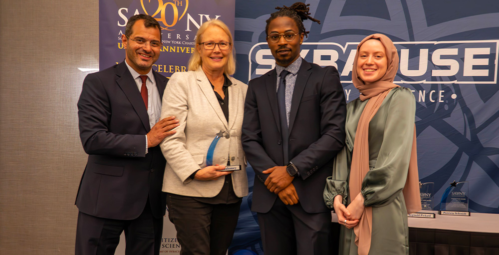  SUNY ESF President Joanie Mahoney Awarded During SAS 20th Anniversary