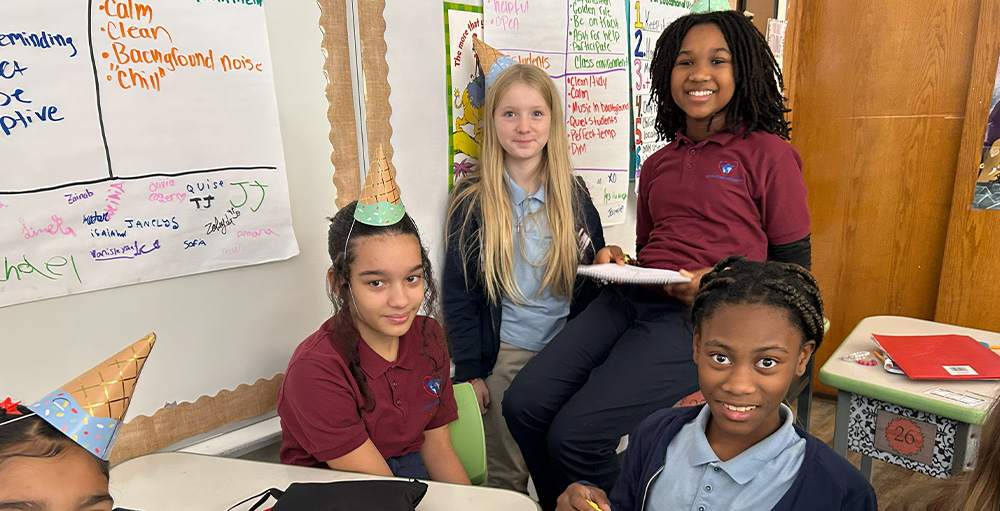 SAS 6th Graders Celebrate with a Birthday-Themed ELA Lesson