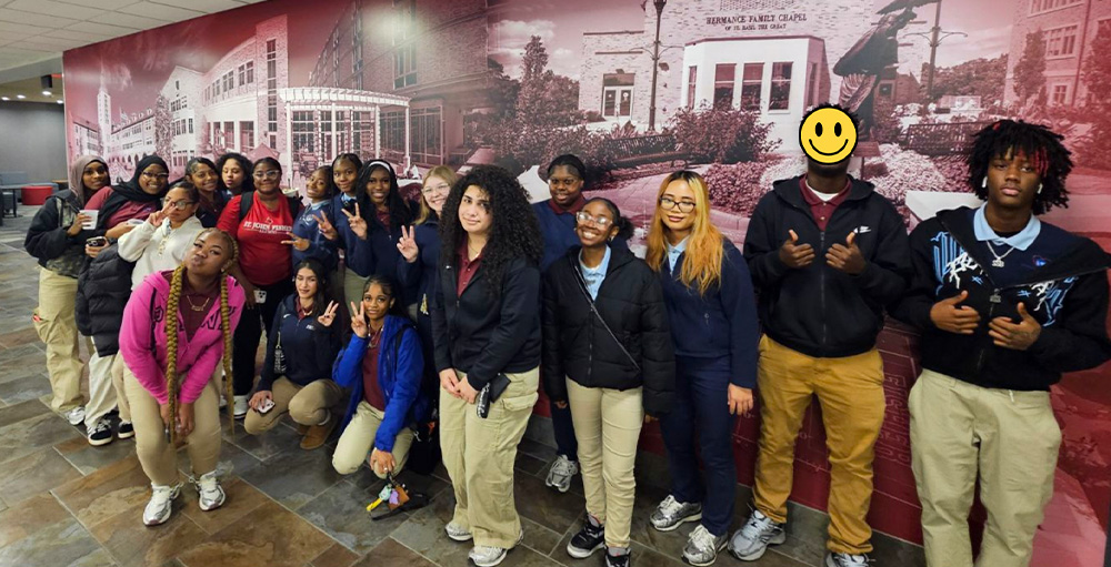 SAS HS Students Visit St. John Fisher