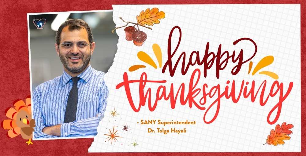 Superintendent Dr. Hayali's Thanksgiving Message