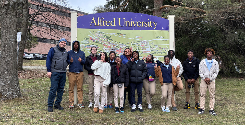 Alfred University Welcomes Syracuse Academy of Science High Schools Atoms for Campus Tour